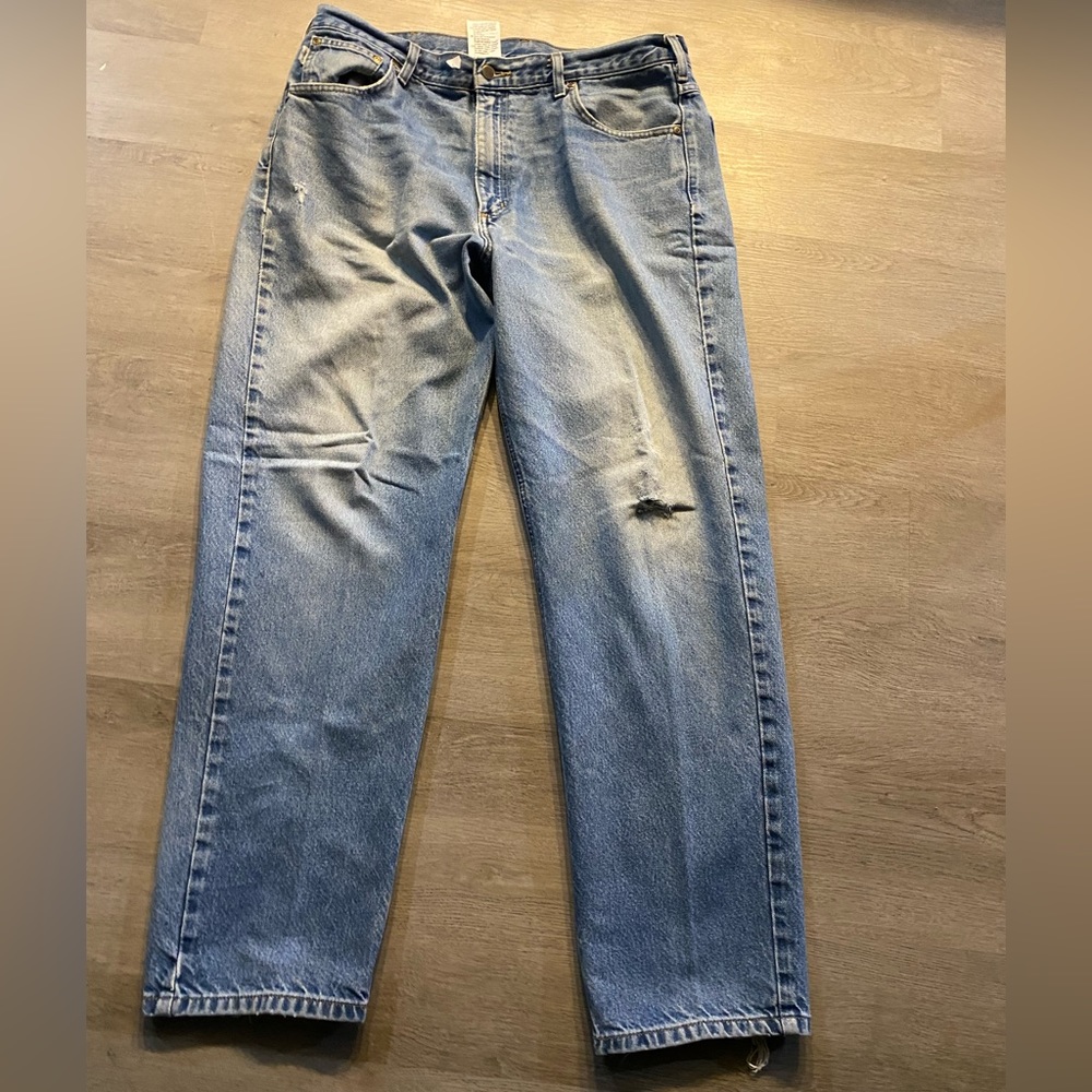 Distressed Carhartt jeans